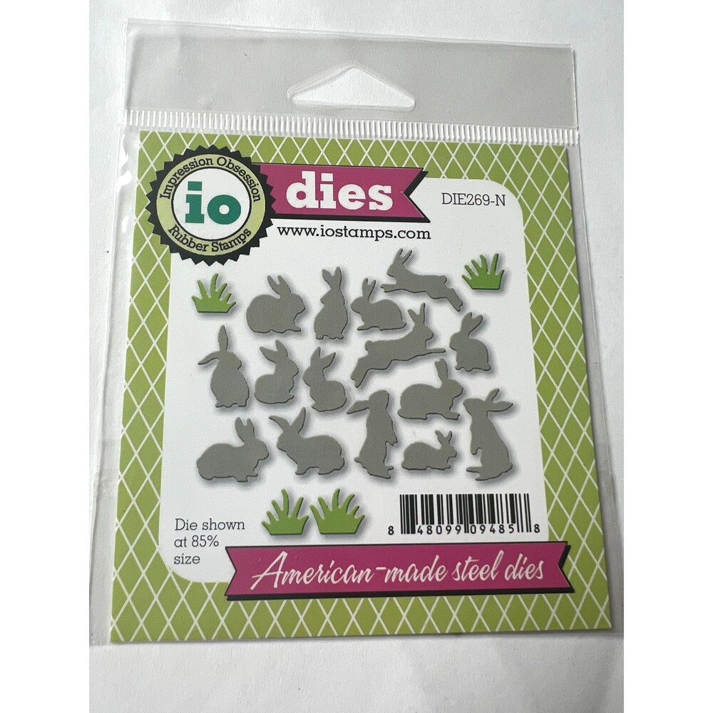 Impression Obsession Steel Dies DIE269-N Rabbits Rubber Stamps